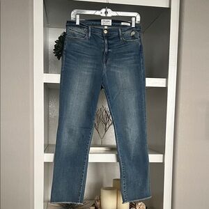 Frame Denim Women's Classic Blue Ankle Jeans